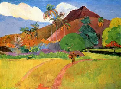 Tahitian Mountains Paul Gauguin